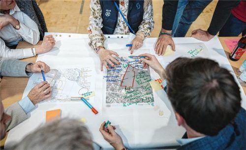 Zur Planung des neuen Quartierszentrums „Kolbermoor Nordost“ hatte die Stadt auch die Bürger zur Beteiligung aufgerufen. Foto Lisa Lanzinger