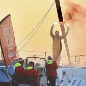 Feuriger Empfang für den Champion