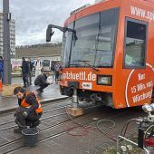 Drei Trambahnen kollidieren in Würzburg