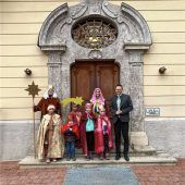 Sternsinger mit Segen für die Stadt