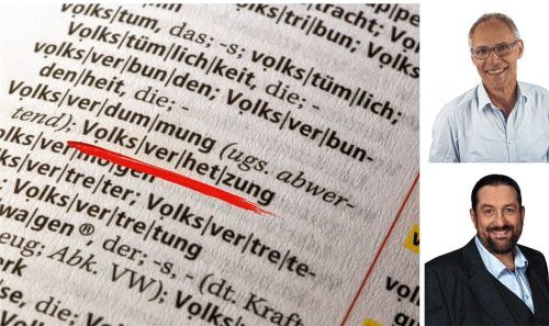 AfD-Bezirksrat Dr. Klaus Weber (oben) aus Neuried hat seinen AfD-Gremiumskollegen Christian Demmel aus Kolbermoor im August 2024 unter anderem wegen Volksverhetzung angezeigt. Fotos Imago/Hermann Agenturfotografie, re