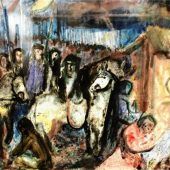 „Abseits“ im Atelierfenster in Staudach