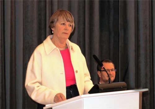 Christiane Grotz trug den Bericht der Beauftragten für Menschen mit Behinderung vor. Foto baumann