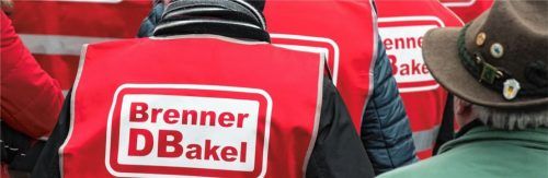 Demonstranten gegen den Brenner-Nordzulauf.Foto DPA