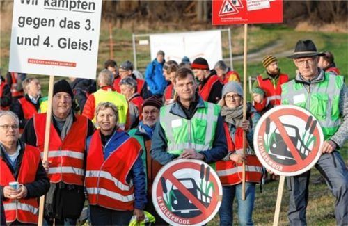 Der Brenner-Nordzulauf ist in der Region seit Jahren großes Thema. CSU und Freie Wähler in München wollen es jetzt im bayerischen Verkehrsausschuss behandeln. Foto dpa