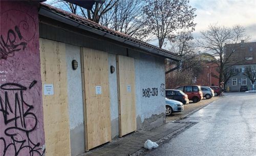 Die WCs am Bahnhof sind abgesperrt und können somit nicht mehr genutzt werden. Foto Bettinger