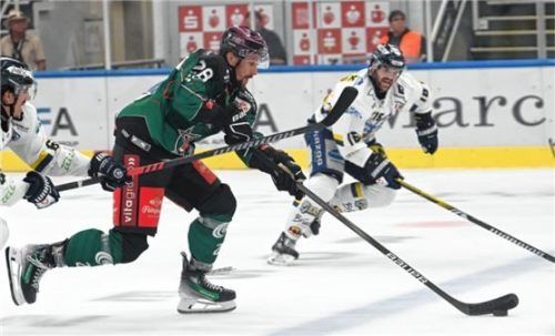 Dominik Kolb in Aktion: Der Starbulls-Allrounder muss in den nächsten Wochen aussetzen.Foto Hans-Jürgen Ziegler