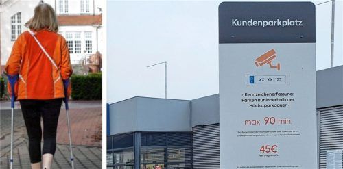 Eine Bad Aiblingerin mit Gehbehinderung muss wegen acht Minuten Parkzeitüberschreitung tief in die Tasche greifen. Fotos dpa/Hadersbeck
