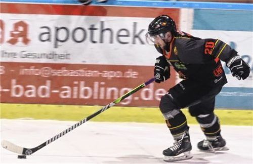 Florian Meineke war mit zwei Toren und zwei Assists maßgeblich am Sieg in Straubing beteiligt.Foto Hadersbeck