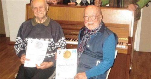 Freuten sich über die Ehrung: Werner Loferer (links) und Günther Puntschuh.Foto re