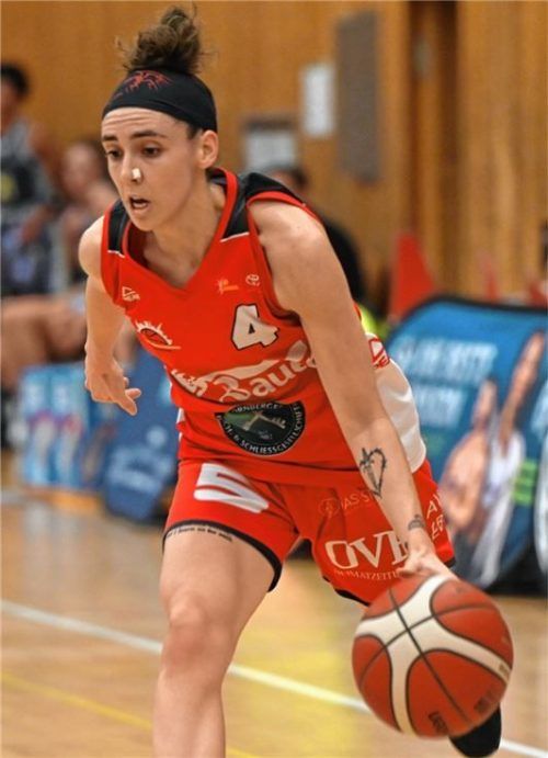 Ihr Einsatz reichte nicht: Kathleen Hill erzielte die Hälfte der Wasserburger Punkte.Foto Obermaier/Archivbild