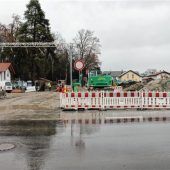 Großbaustelle an der Kreisstraße