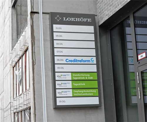 In den „Lokhöfe Offices“ am Bahnhof befindet sich eine neue Tagesklinik für Menschen, die an einer psychischen Erkrankung leiden. Fotos Schlecker/kbo-Inn-Salzach-Klinikum
