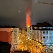 Erneut brennt ein Container in Rosenheim