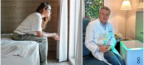 Keine Energie für den Alltag. Ständige Erschöpfung. Damit haben Betroffene des chronischen Erschöpfungssyndroms zu kämpfen. Dr. Robert Niedermaier (rechts) versucht mit einer speziellen Methode, Abhilfe zu schaffen. Fotos Imago/re