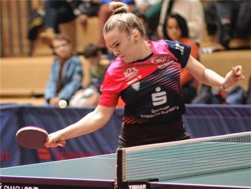 Kolbermoors Hana Arapovic kann nach der Vorrunde im zweiten Paarkreuz die beste Bilanz der Liga vorweisen.Foto Gerhard Erlich