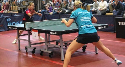 Kristin Lang gewann in der Vorrunde gegen ihre ehemalige Mannschaftskollegin Naomi Pranjkovic in drei Sätzen.Foto Gerhard Erlich