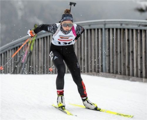 Leni Dietersberger holte sich im Sprint den Sieg und den zweiten Platz im Einzel. Foto Wukits