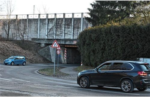 Mindestens zwei Jahre lang wird die Eisenbahnunterführung an der Bahnhofstraße gesperrt sein. Die Bauarbeiten beginnen am 17. Februar. Ein Ende ist erst im Frühjahr 2027 in Sicht. Foto Ruprecht
