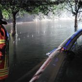 Murn trat in Aham über die Ufer