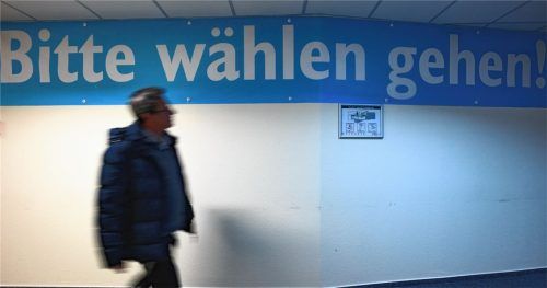 „Nicht wählen zu gehen, ist keine Option“ – unterstreicht auch dieser Aufruf.Foto DPA