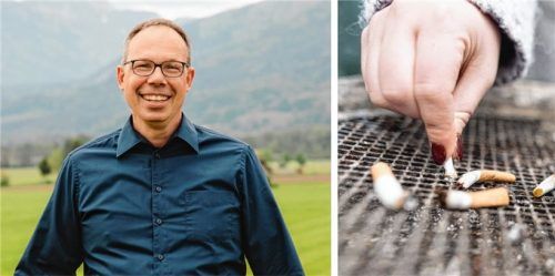 Professor Dr. Axel Koch erklärt, wie man die Ziele der Silvester-Vorsätze auch wirklich erreichen kann. Einer der häufigsten Vorsätze: Das Rauchen aufzugeben. Foto Walker