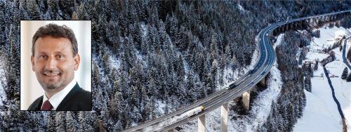 So leer wird die Luegbrücke im Jahr 2025 wohl selten sein. Am 1. Januar hat die Sanierung des maroden Bauwerks begonnen. Spediteur Georg Dettendorfer macht sich bereits Gedanken über die Folgen. Fotos Imago/re