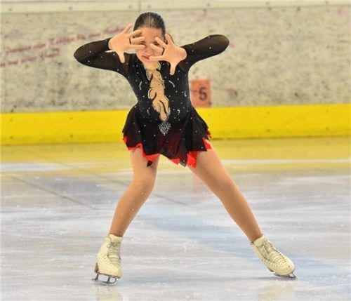 Sophia Schmidt (ERC Bad Aibling) fuhr in der Kategorie Kunstläufer auf den fünften Platz. Foto mk-Sportfoto