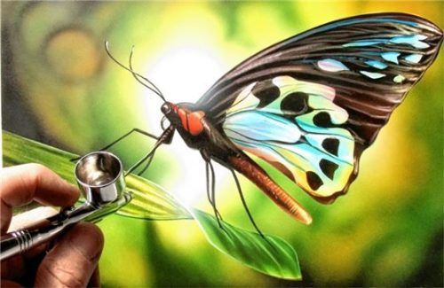 Zum Thema „Airbrush“bietet die VHS zwei Workshops an. Foto re