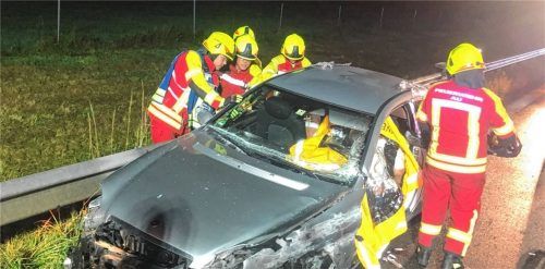 112 Einsätze meisterten die Kameraden der Feuerwehr Au im vergangenen Jahr. Darunter waren auch 21 Verkehrsunfälle. Foto feuerwehr au