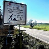 Fertigstellung des Radwegs im April voll im Plan