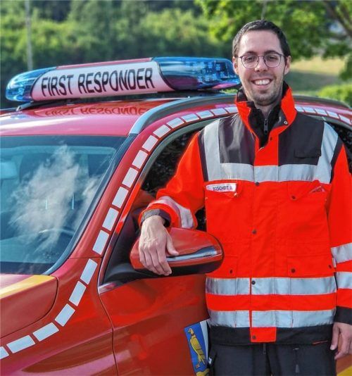 Andreas Boschert, Leiter der First-Responder-Gruppe, präsentierte eine beeindruckende Jahresbilanz 2024 mit einem intensiven Einsatz-Level. Fotos FFW Feldkirchen-westerham
