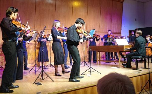 Bannte das Publikum: Das Streicherensemble „Strings in Motion“.Foto füchtner