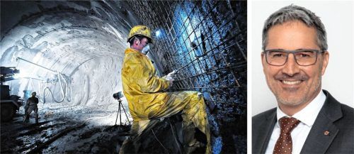 Beim Brennerbasistunnel geht es voran. Südtirols Landeshauptmann Arno Kompatscher ist darüber erfreut. Nach seiner Ansicht hätte Deutschlands Politik den Basistunnel besser kommunizieren können. Fotos BBT/Provinz Bozen-Tirol