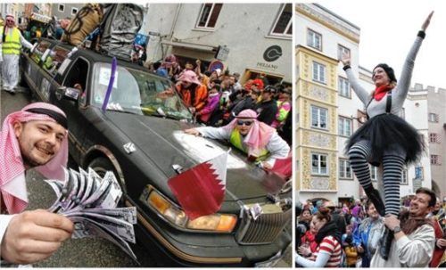 Bunt, schrill und kreativ: Beim Faschingszug 2023 in der Wasserburger Altstadt trumpften die Narren auf. Welche Kostüme werden wohl heuer zum Besten gegeben am Faschingssonntag?