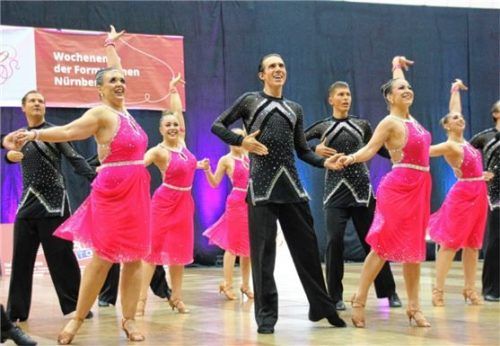 Das Wasserburger A-Formationsteam erreichte trotz kurzfristiger Bilderumstellung den zweiten Platz.Foto Verena Harbeke