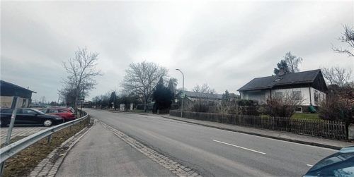 Der südöstliche Teil des Bebauungsplans entlang der Bahnhofstraße soll unter anderem auch überplant werden.Foto stache