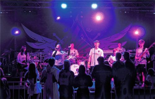 Die Schülerband „Los Colitas“ begeisterte mit heißem Sound.