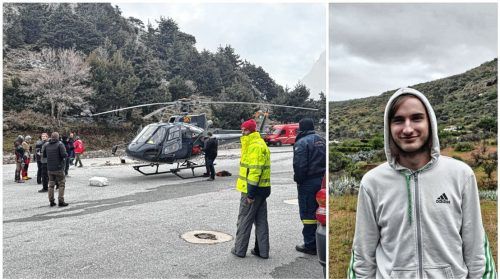 Die Suche nach Johann W. (Bild rechts) gestaltet sich extrem schwierig. Da die Polizei auf Kreta keinen eigenen Hubschrauber zur Verfügung hat, hat die Familie diesen privat organisiert. Fotos privat