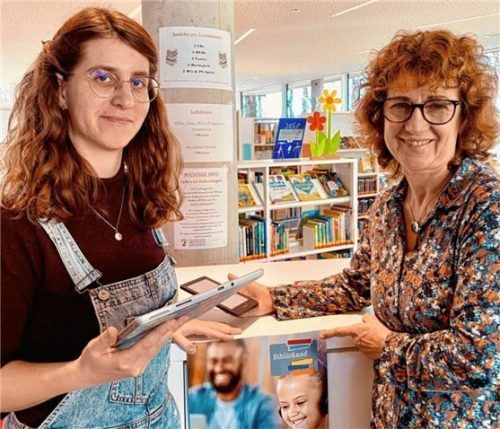 Die zuständigen Mitarbeiterinnen: Romy Edinger (rechts) und Jana Giebel.
