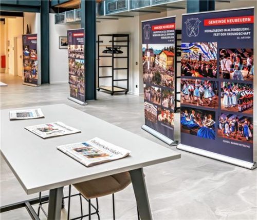 Ein Blick in die Ausstellung im neuen Rathaus. Foto Re