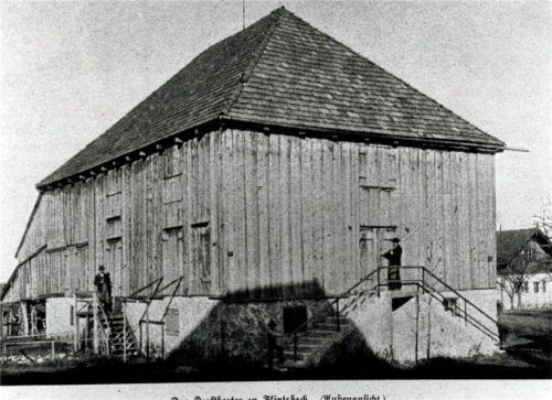 Eine historische Ansicht des Theaterbaus. Die Fotografie entstand vor 1900. Foto Obermair