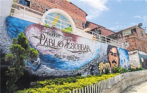 Escobar-Graffiti in der Comuna 13.