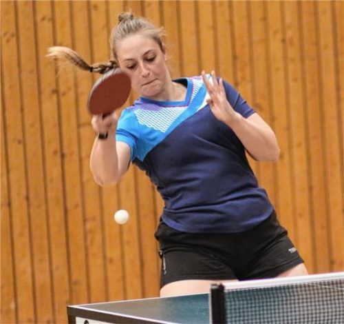 Feldkirchens Mannschaftsführerin Jaqueline Weidinger gelangen zwei Punkte im Einzel.Foto Gerhard Erlich