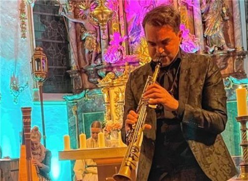 Florian Trübsbach, Professor für Jazzsaxofon am Konservatorium in München, setzte bewegende Akzente. Foto Kirchner