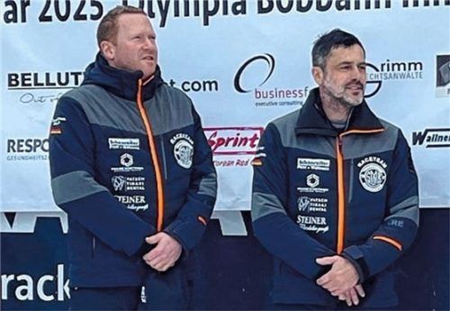 Franz Baumann (rechts) und Markus Roth verteidigten in Innsbruck ihren Meistertitel.Foto privat