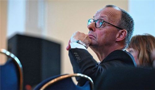 Friedrich Merz, CDU-Bundesvorsitzender und Spitzenkandidat der Union. Alle Umfragen sehen ihn als Wahlsieger –aber mit wem wird er regieren? Foto dpa