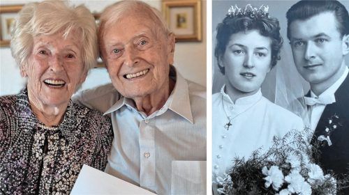 Gertrud und Walter Hübl feierten am 19. Februar 70 Jahre Ehe. Foto Aberle/Privat