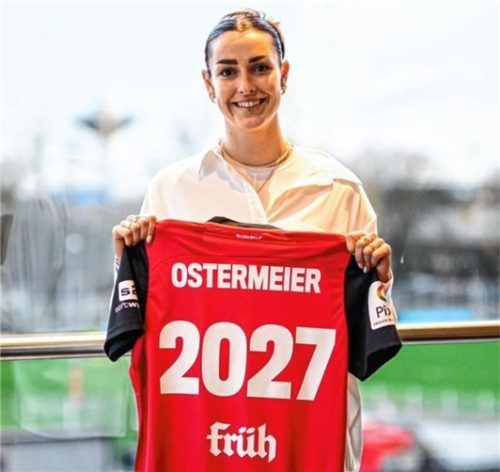 Lohn für starke Leistungen: Selina Ostermeier verlängerte ihren Vertrag in Leverkusen bis 2027.Foto Bayer 04 Leverkusen