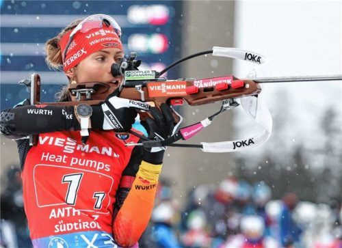 Marlene Fichtner vom SC Traunstein holte bei der EM im Martelltal einmal Gold und einmal Silber.Foto Imago